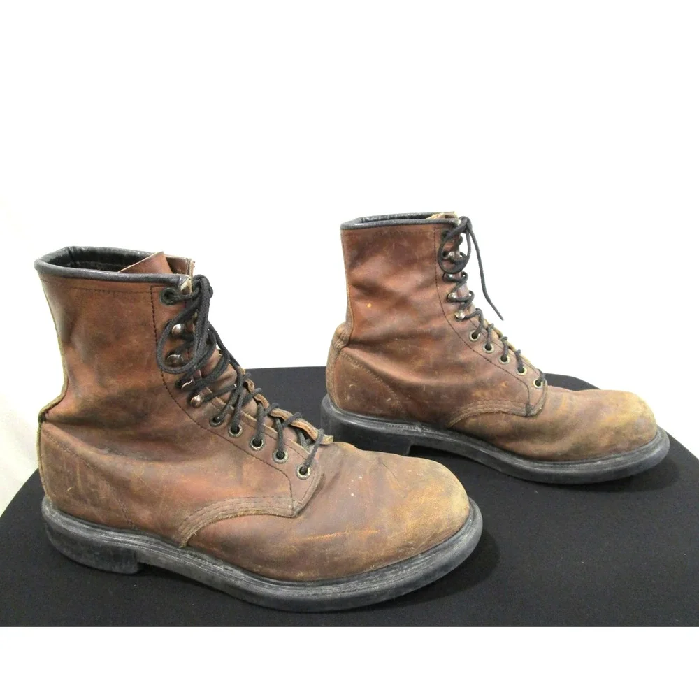 Red Wing 953 Supersole Brown Leather Orthotic Friendly Work Boots Men 10 D